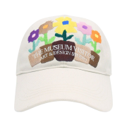 The Museum Visitor Five Flower Pot Ball Cap Ivory
