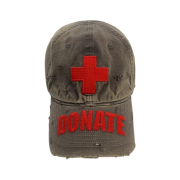 Project G/R Red Cross Donate Cap Washed Brown