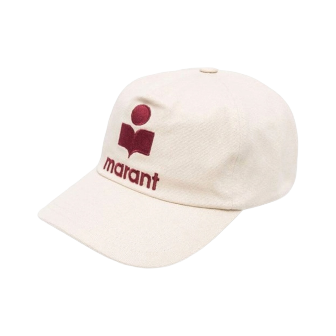 CQ0061-00M008J-ECRD Isabel Marant Tyronyh Cap Ecru Red