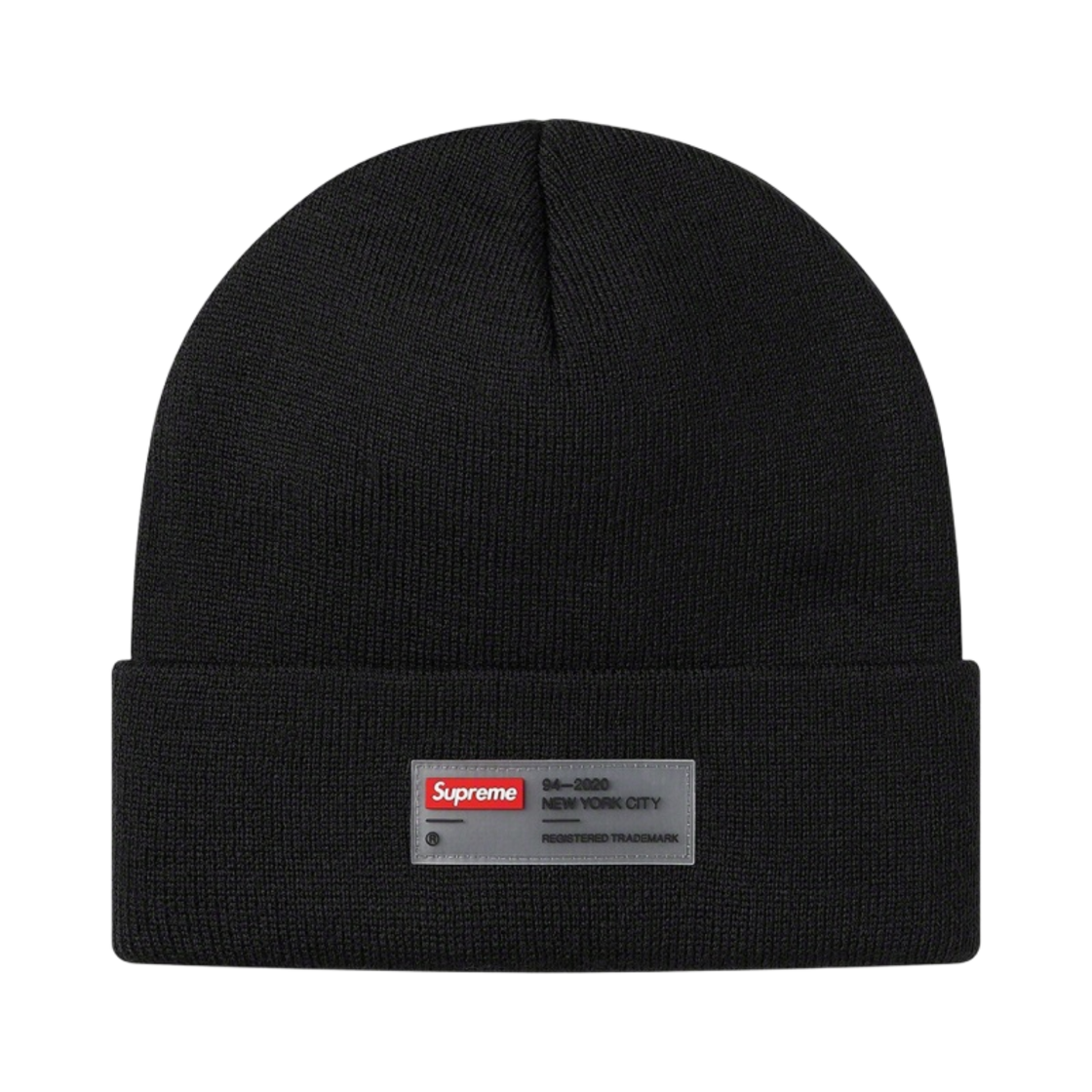 슈프림 클리어 라벨 비니 블랙 - 20FW(Supreme Clear Label Beanie Black - 20FW) - 1