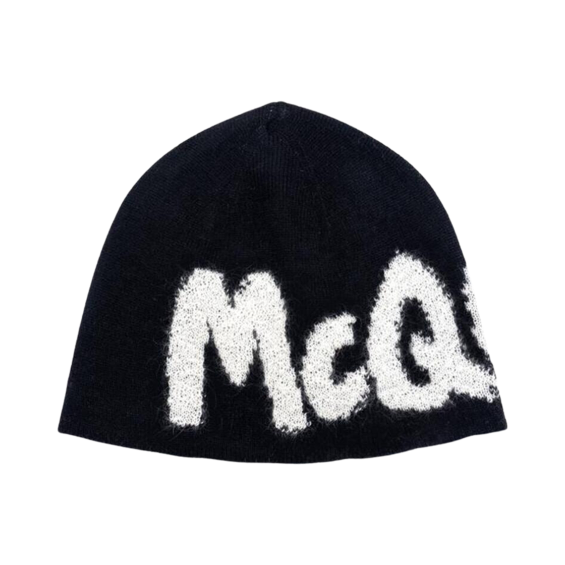 알렉산더 맥퀸 그래피티 캐시미어 비니 블랙(Alexander McQueen Graffiti Cashmere Beanie Black) - 1