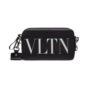 Valentino VLTN Leather Crossbody Bag Black