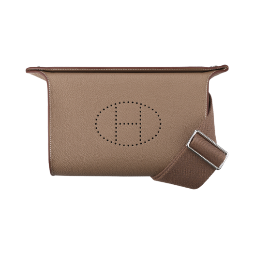 H084283CKAA [S등급] Hermes Vintage Videpoches Bag Togo & Palladium Etoupe