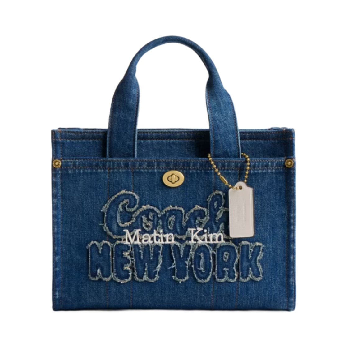 코치 x 마뗑킴 카고 토트백 26 인디고(Coach x Matin Kim Cargo Tote Bag 26 Indigo)