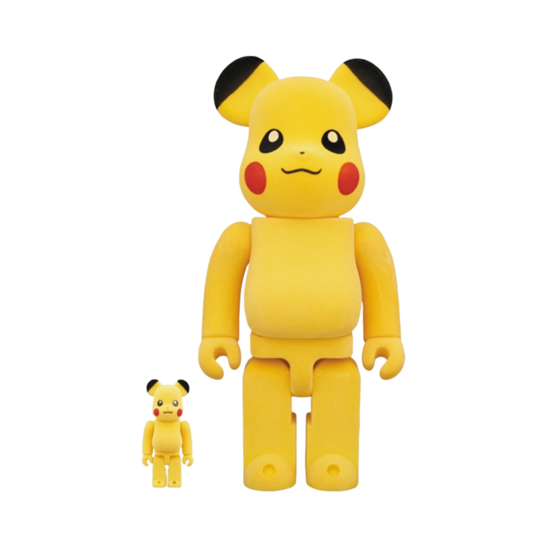베어브릭 포켓몬 피카츄 플로키 버전 100% & 400% 세트(Bearbrick Pokemon Pikachu Flocky Ver. 100% & 400% Set) - 1