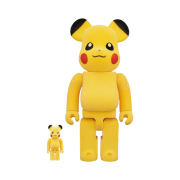 Bearbrick Pokemon Pikachu Flocky Ver. 100% & 400% Set
