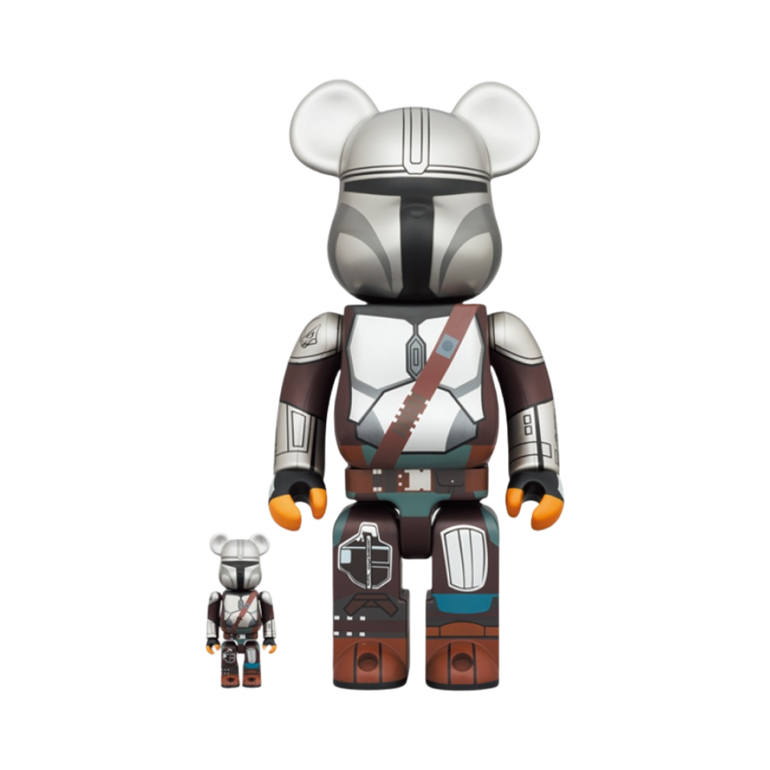 베어브릭 스타워즈 더 만달로리안 베스카 아머 100% & 400% 세트
