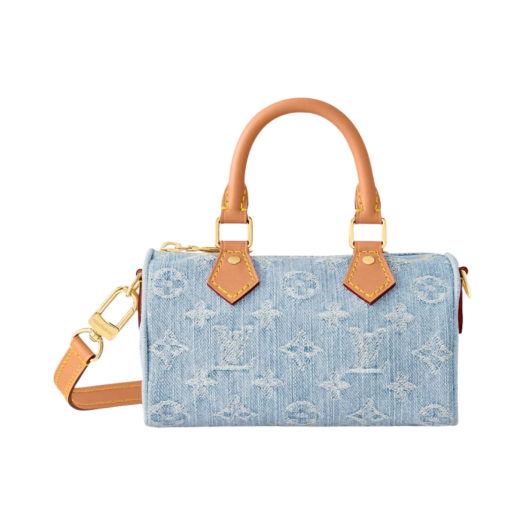 Louis Vuitton Nano Speedy Monogram Sky Blue Denim
