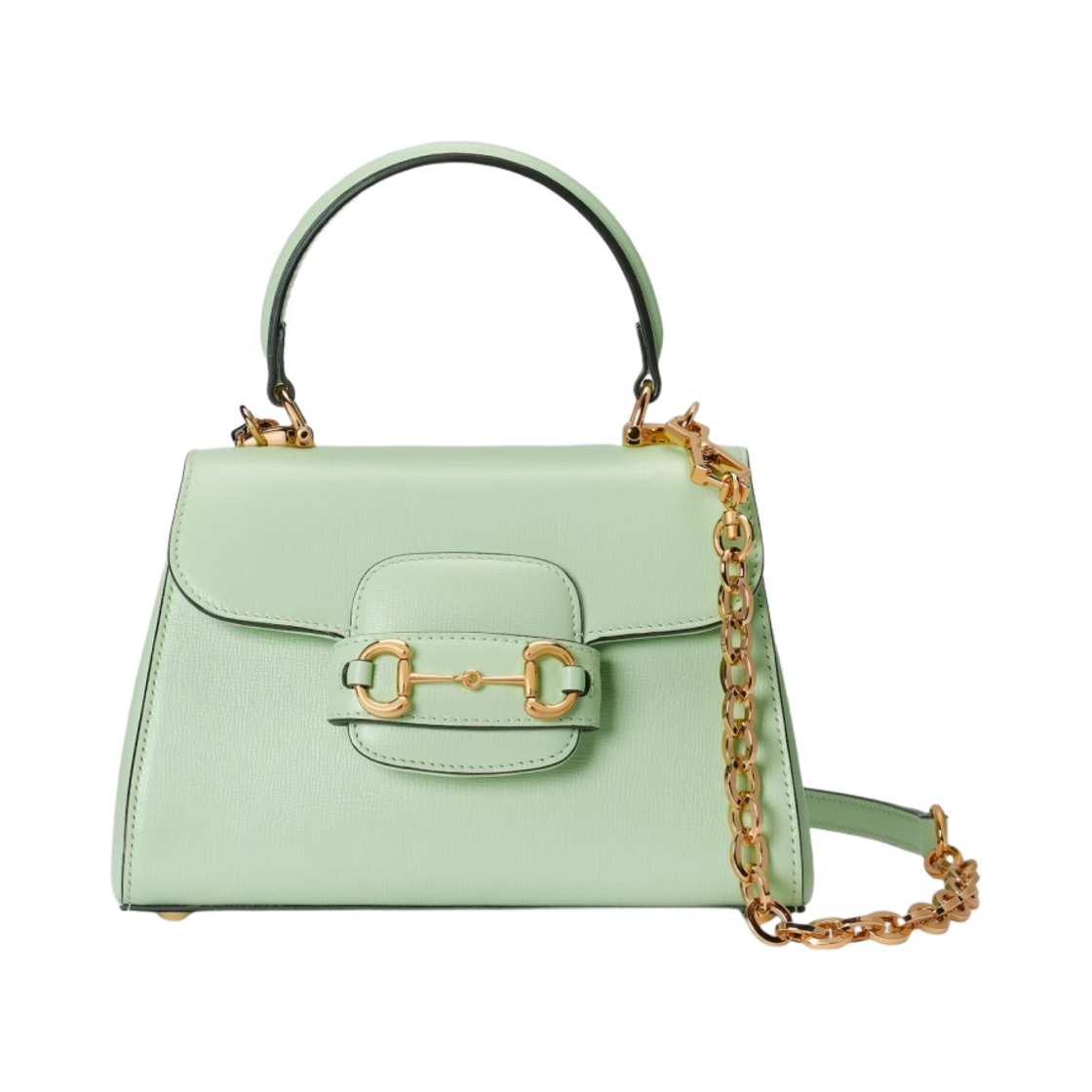 구찌 홀스빗 1955 미니 탑 핸들 백 라이트 그린 레더(Gucci Horsebit 1955 Mini Top Handle Bag Light Green Leather) - 1