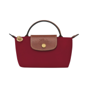 Longchamp Le Pliage Original Handle Pouch Red