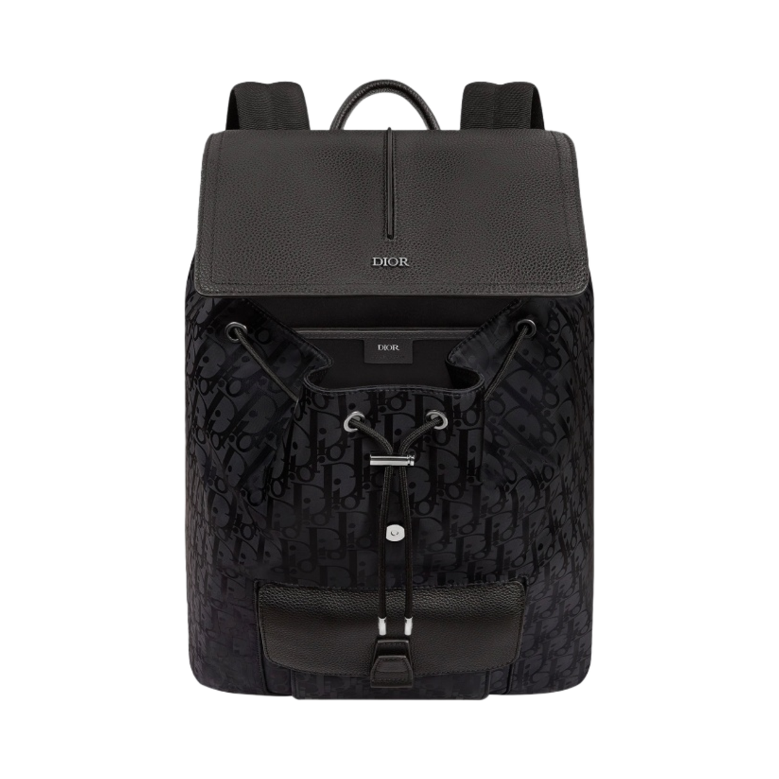 디올 모션 백팩 디올 오블리크 미라쥬 테크니컬 패브릭 & 그레인드 카프스킨 블랙(Dior Motion Backpack Dior Oblique Mirage Technical Fabric & Grained Calfskin Black) - 2