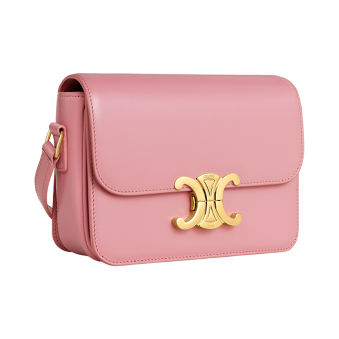 셀린느 틴 트리옹프 백 샤이니 카프스킨 로즈(Celine Teen Triomphe Bag in Shiny Calfskin Rose) - 2