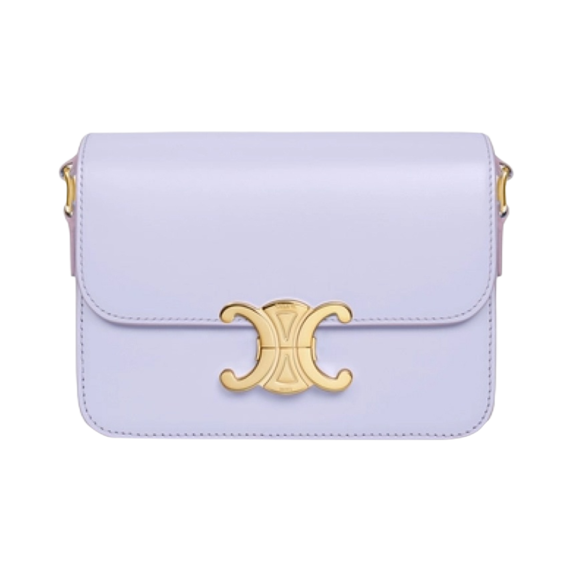 셀린느 샤이니 카프스킨 틴 트리옹프 백 라이트 라벤더(Celine Teen Triomphe Bag in Shiny Calfskin Light Lavender) - 1