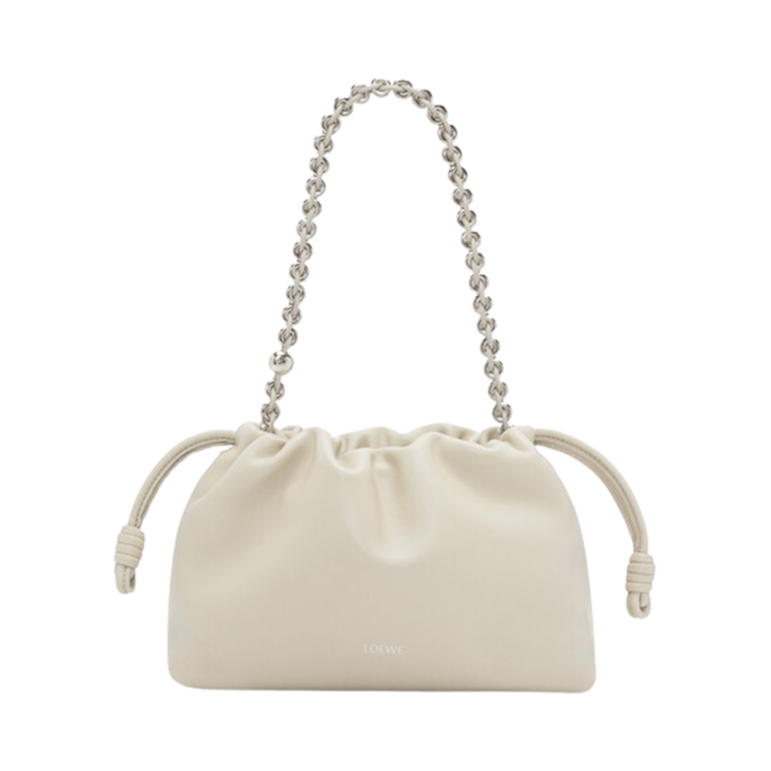 로에베 미디움 플라멘코 퍼스 백 인 멜로우 나파 램스킨 씨 솔트(Loewe Medium Flamenco Purse Bag In Mellow Nappa Lambskin Sea Salt) - 2
