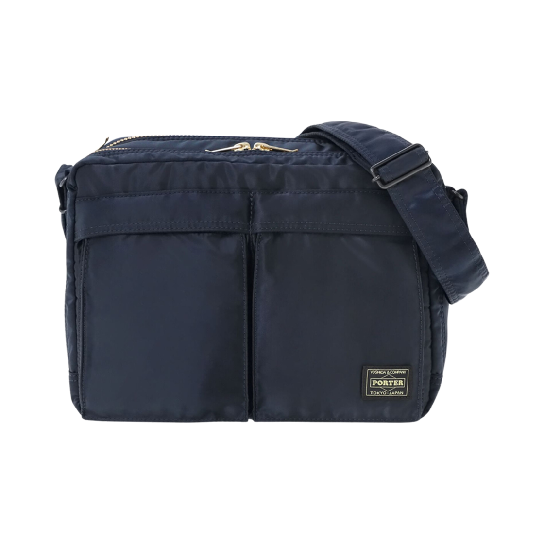 포터 올 뉴 탱커 슬링백 집 라지 아이언 블루(Porter All New Tanker Sling Bag Zip L Iron Blue)