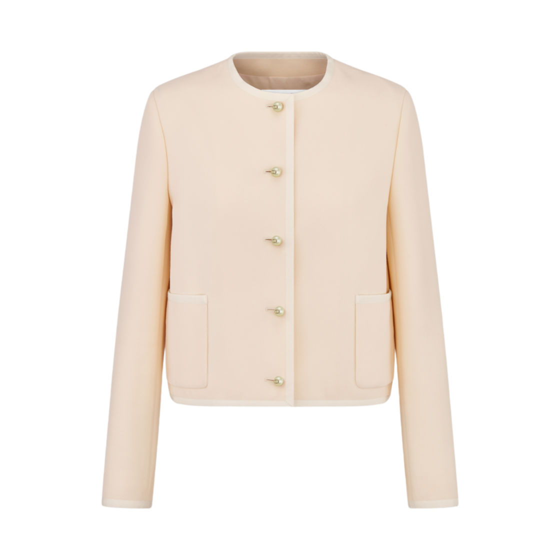 441V58A1166-X0200 (W) Dior Wool and Silk Cropped Jacket Ecru