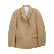 STU Women’s 3 Button Blazer Beige