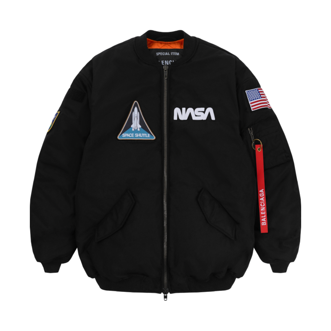 발렌시아가 나사 스페이스 봄버 자켓 블랙(Balenciaga NASA Space Bomber Jacket Black) - 1