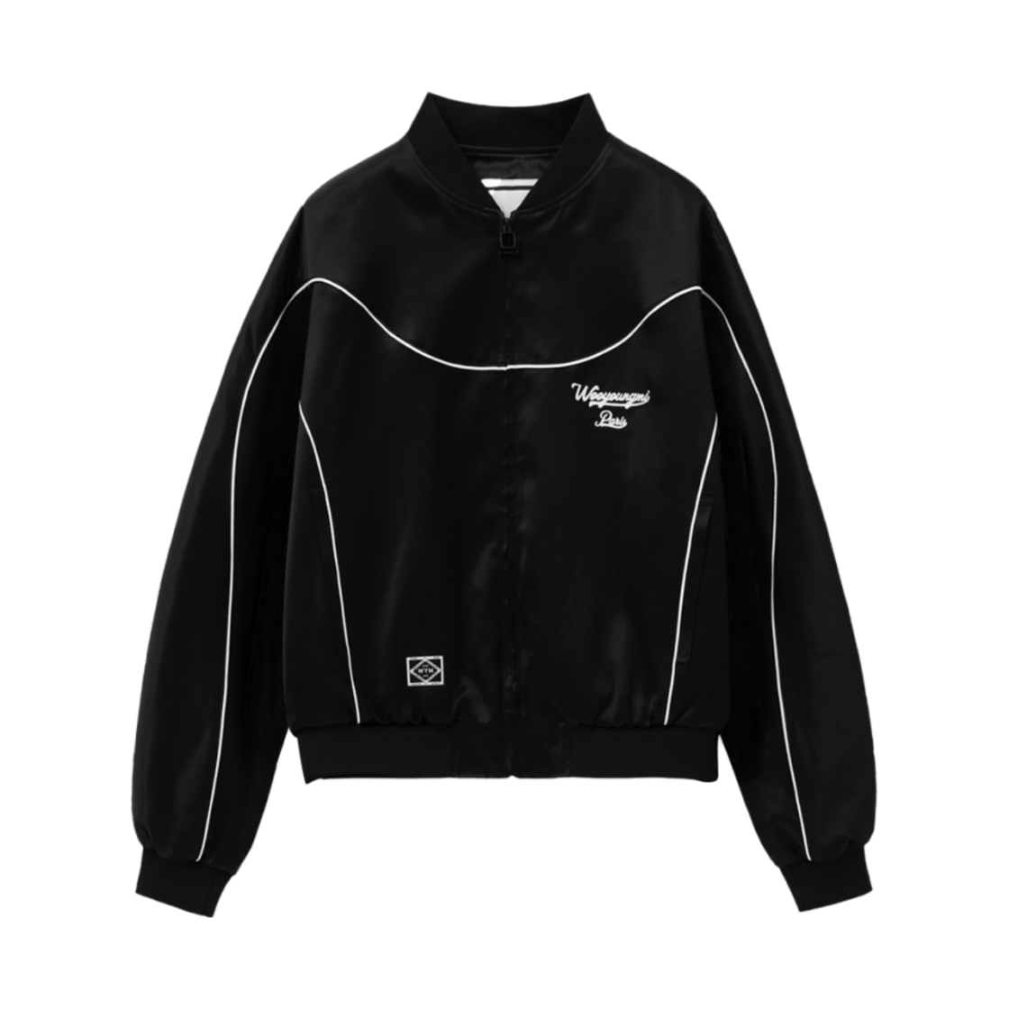 우영미 야자수 파이핑 자켓 블랙 - 25SS(Wooyoungmi Palm Tree Piping Jacket Black - 25SS)