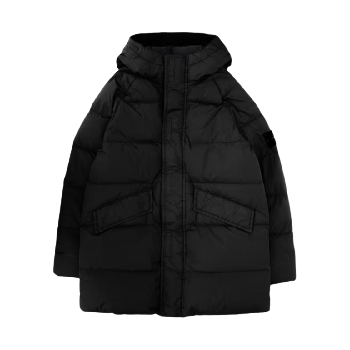 (키즈) 스톤 아일랜드 40123 래글런 다운 자켓 블랙 - 23FW((Kids) Stone Island 40123 Raglan Down Jacket Black - 23FW)