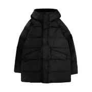 (Kids) Stone Island 40123 Raglan Down Jacket Black - 23FW