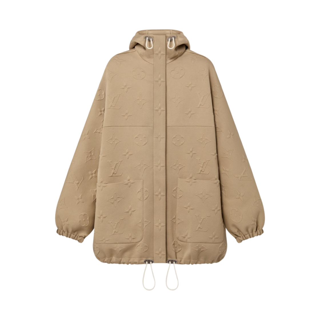 (W) 루이비통 3D 모노그램 파카 후드 베이지