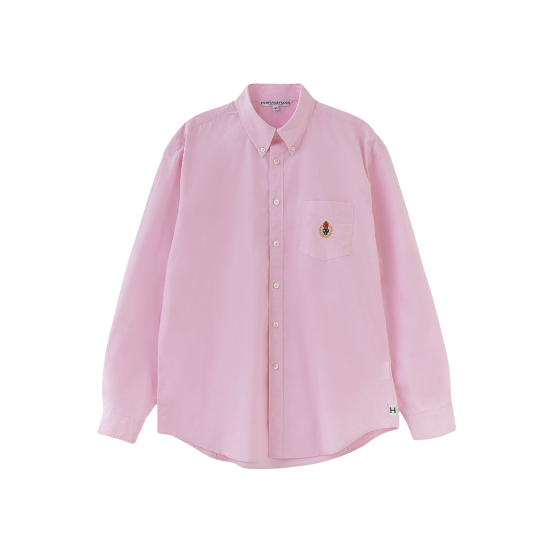 헤리티지 플로스 크레스트 타이프라이터 셔츠 핑크(Heritage Floss Crest Typewriter Shirt Pink)