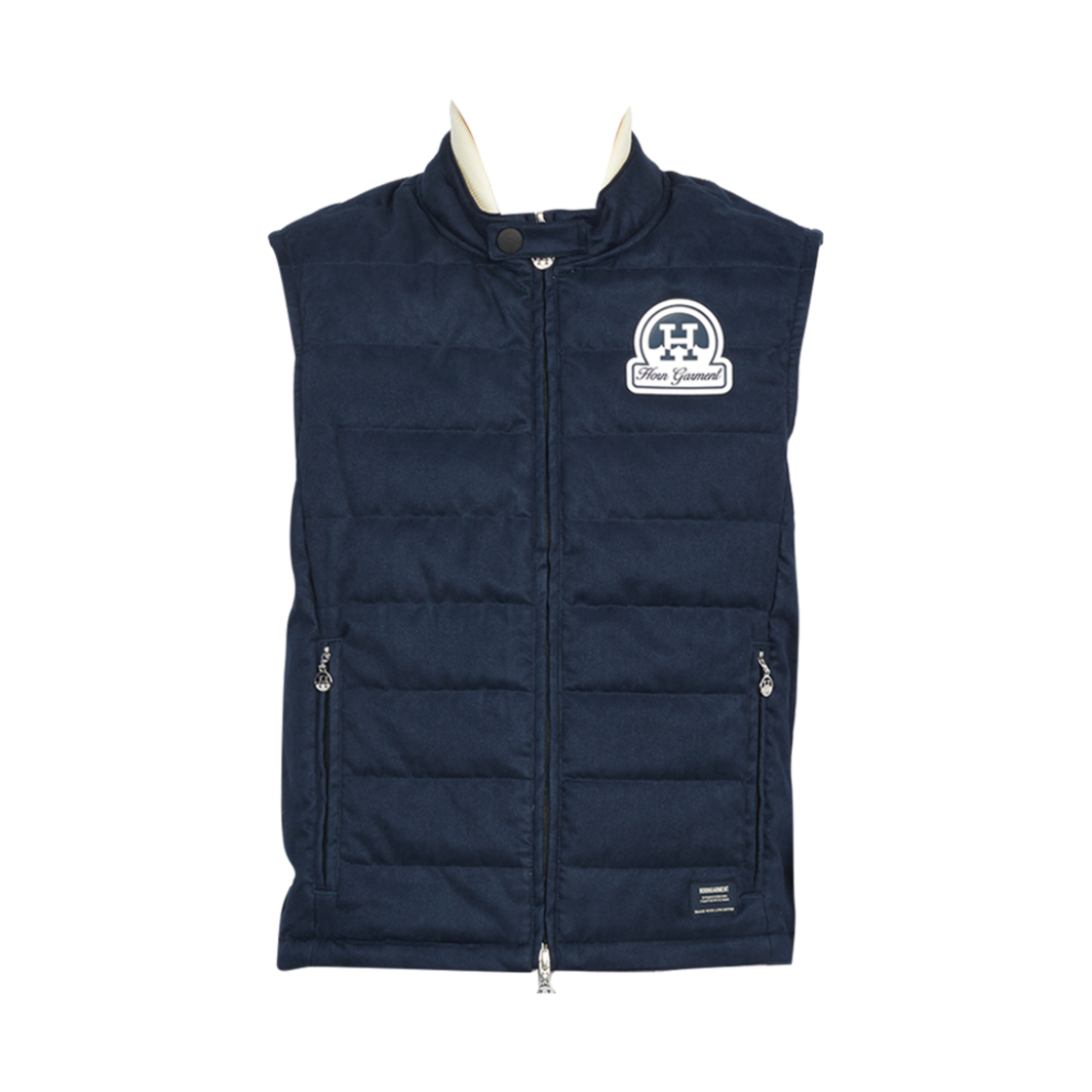 혼가먼트 골프 웨어 로그인 다운 베스트 네이비(Horn Garment Golf Wear Login Down Vest Navy)