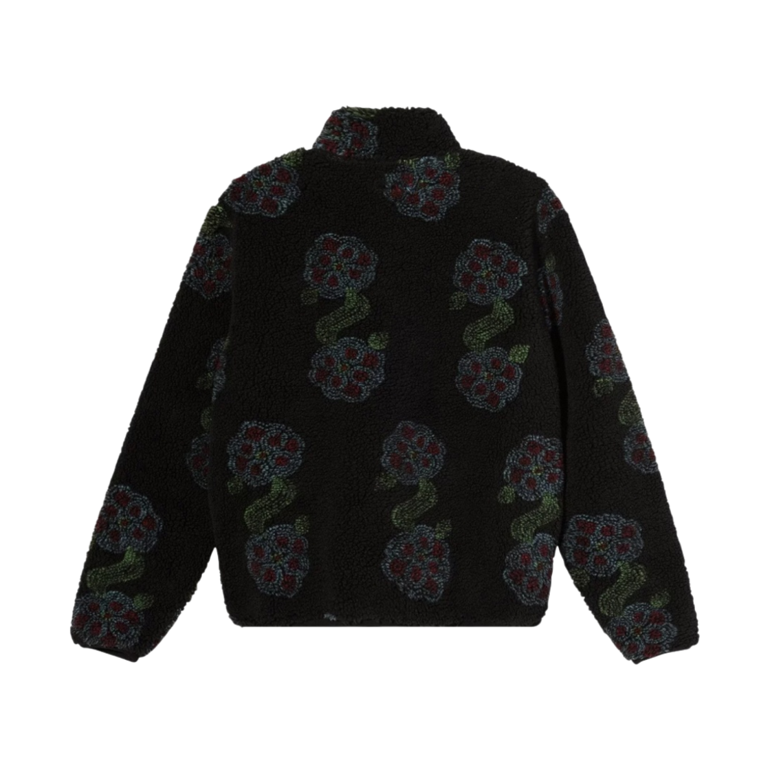 스투시 플로르 셰르파 목 넥 블랙(Stussy Flor Sherpa Mock Neck Black) - 2