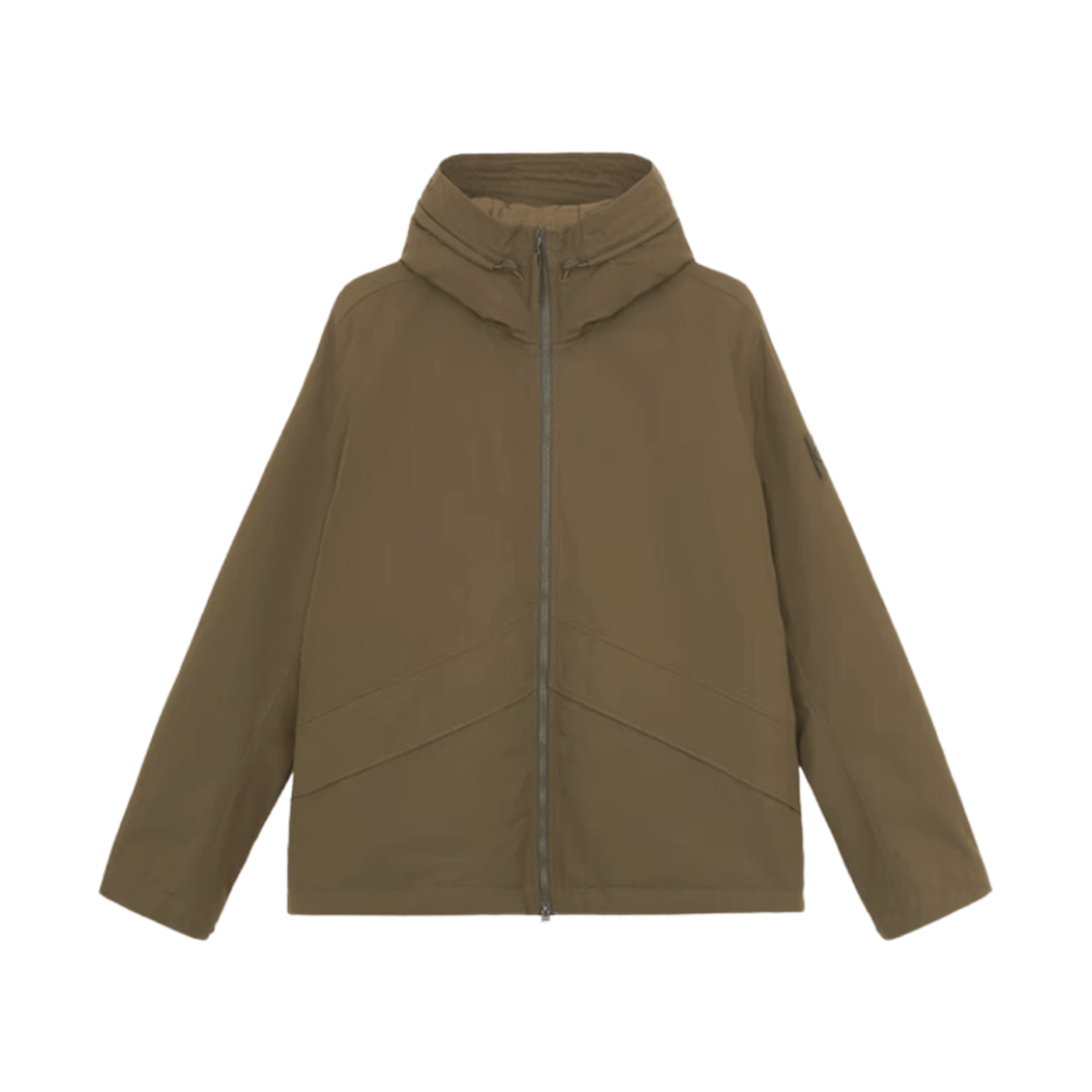 8115419F1-V0054 Stone Island 419F1 Ghost Weatherproof Cotton Canvas Hooded Jacket with All-Weather Barrier Military Green - 24FW
