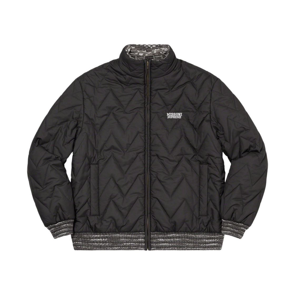 슈프림 x 미쏘니 리버시블 니트 자켓 블랙 - 21FW(Supreme x Missoni Reversible Knit Jacket Black - 21FW) - 3