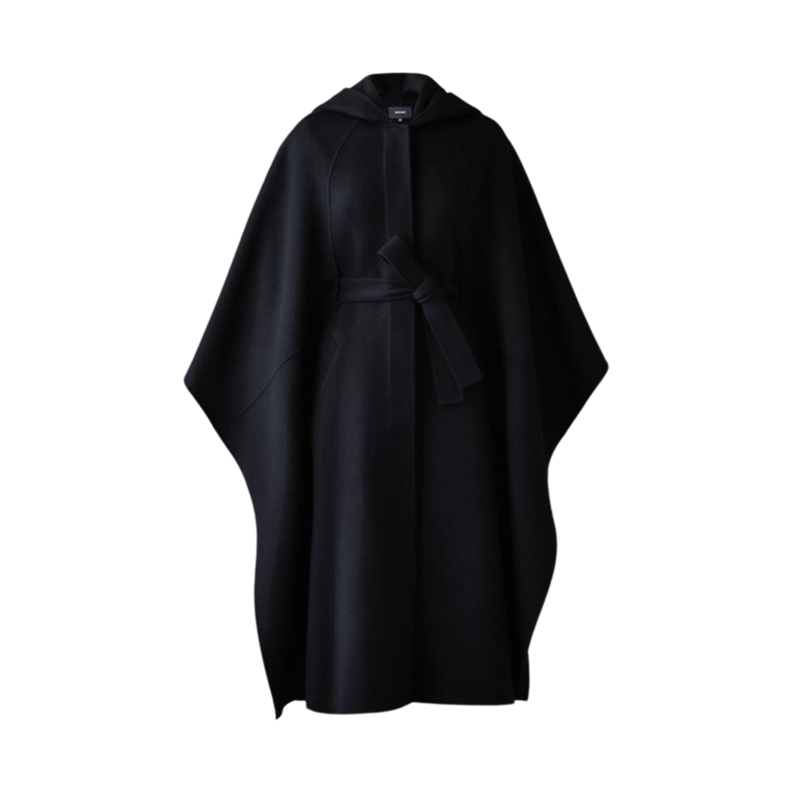(W) 맥카지 커스틴 더블페이스 울 케이프 코트 블랙((W) Mackage Kirstyn Double-Face Wool Cape Coat Black) - 1