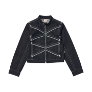 True Religion Women Protector Denim Jacket Raw Indigo