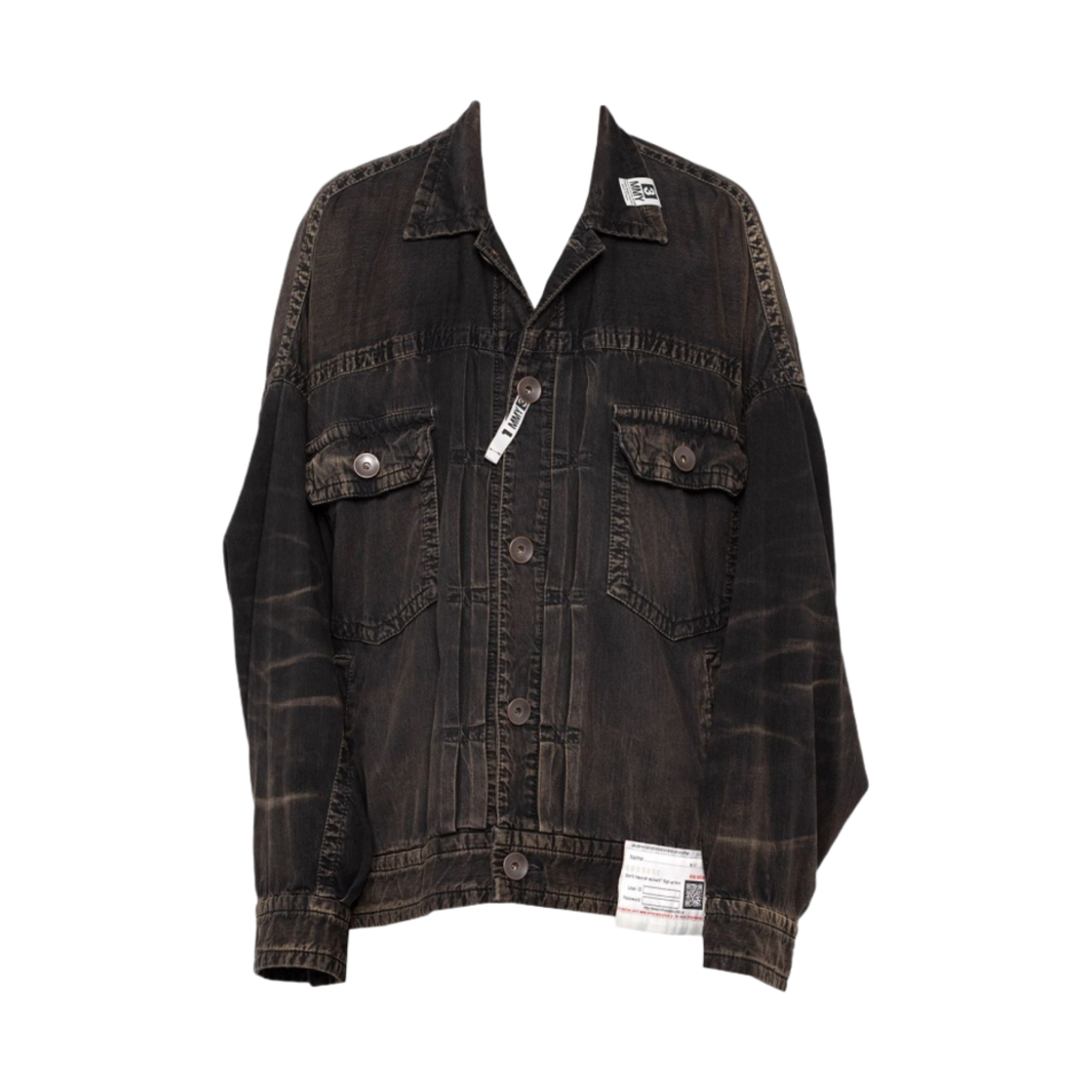 메종 미하라 야스히로 슈퍼 빅 데님 자켓 블랙(Maison Mihara Yasuhiro Super Big Denim Jacket Black)