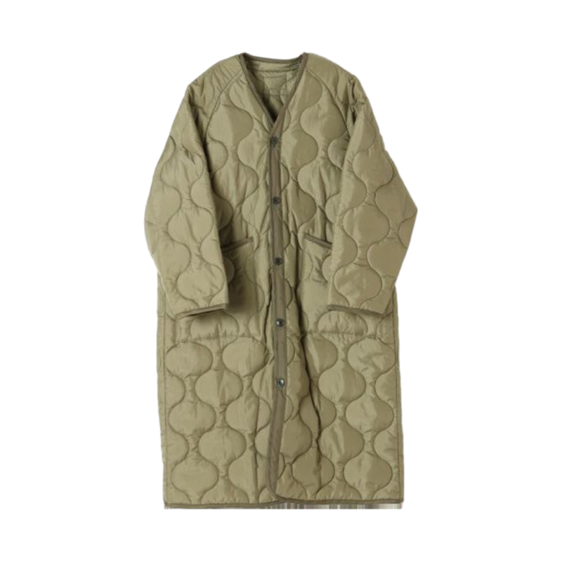 하이크 퀼티드 라이너 코트 카키(Hyke Quilted Liner Coat Khaki)