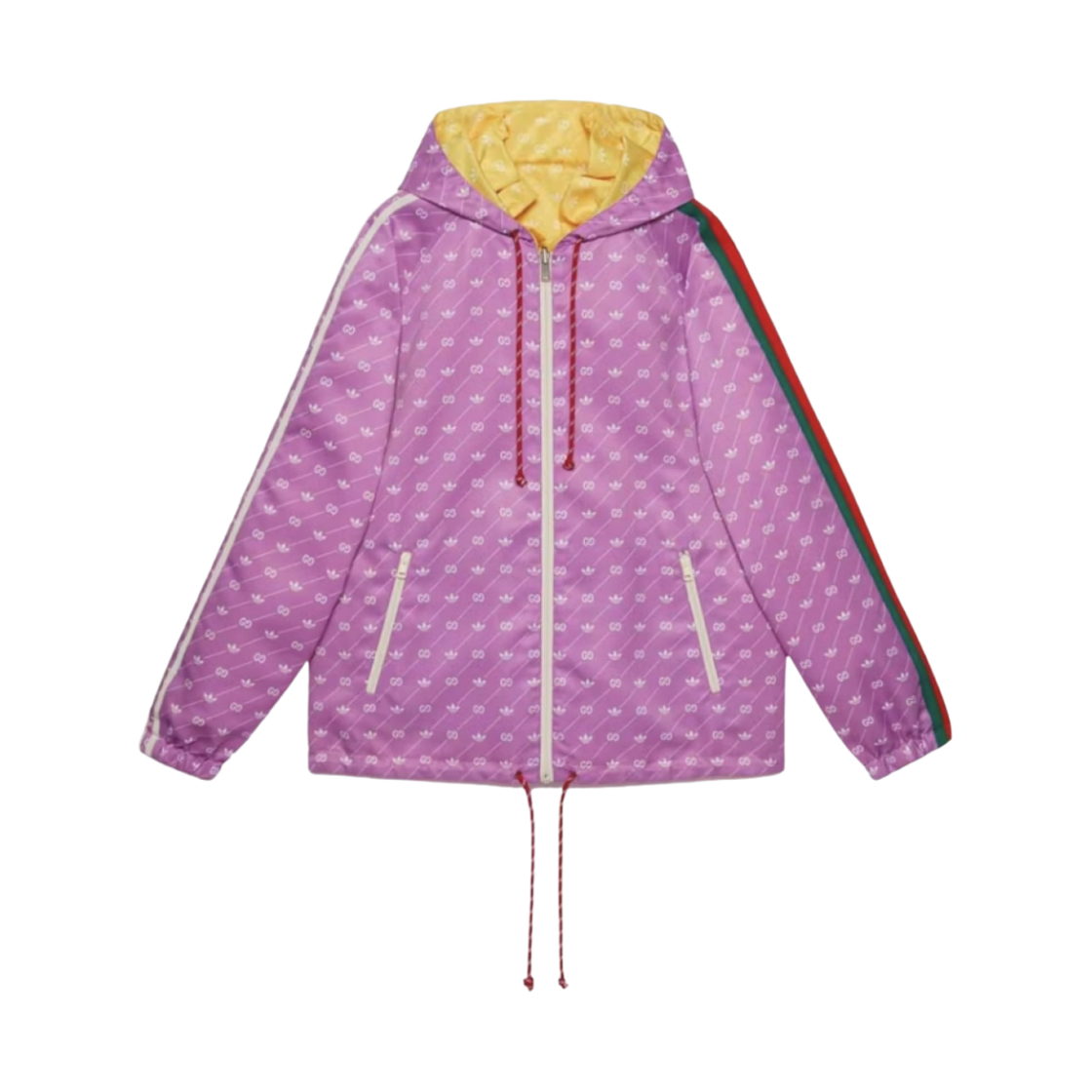 (W) 구찌 x 아디다스 리버시블 자켓 옐로우 퍼플((W) Gucci x Adidas Reversible Jacket Yellow Purple)