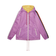 (W) Gucci x Adidas Reversible Jacket Yellow Purple