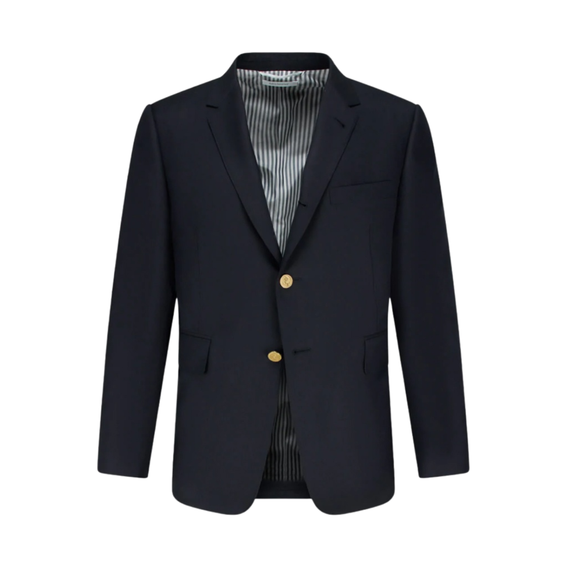 톰브라운 슈퍼 120수 울 트윌 싱글 브레스티드 클래식 자켓 네이비(Thom Browne Super 120S Wool Twill Single Breasted Classic Jacket Navy)
