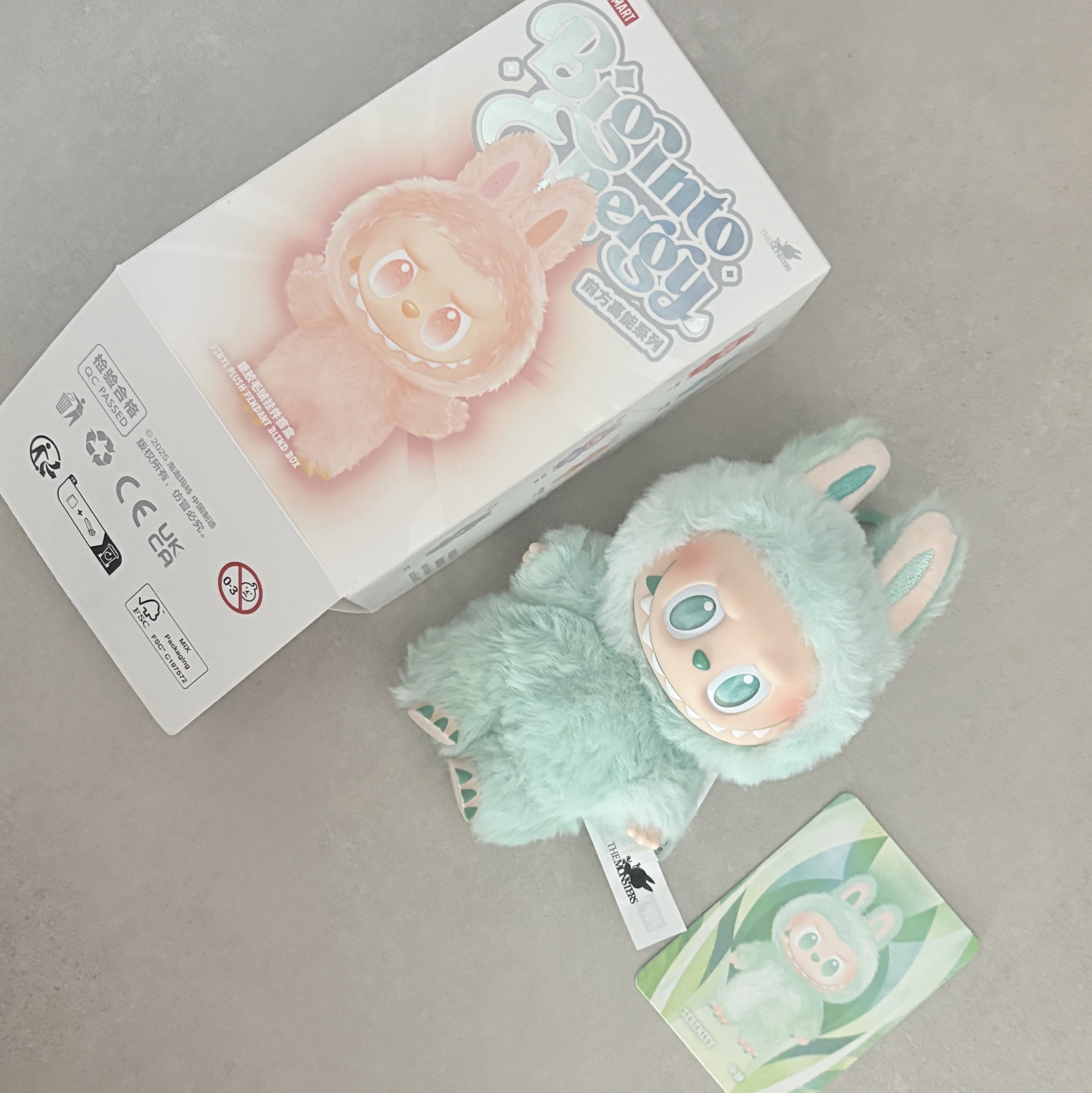 Pop Mart Labubu The Monsters Highlight Series Serenity Keyring (Opened Case) 착용 스타일