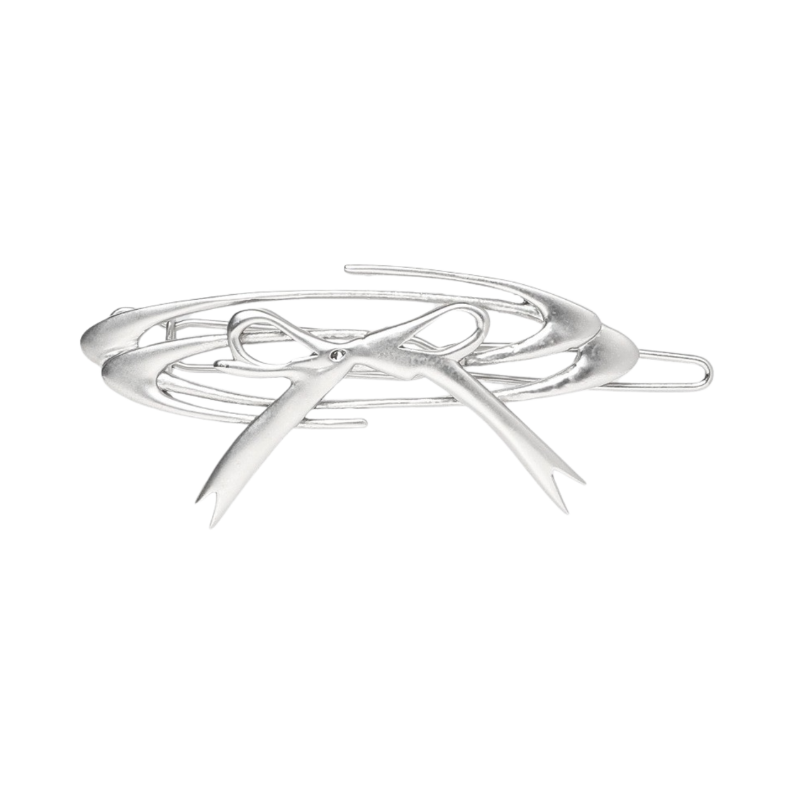FWSRAXA011M Opening Project Ribbon Hair Pin Silver