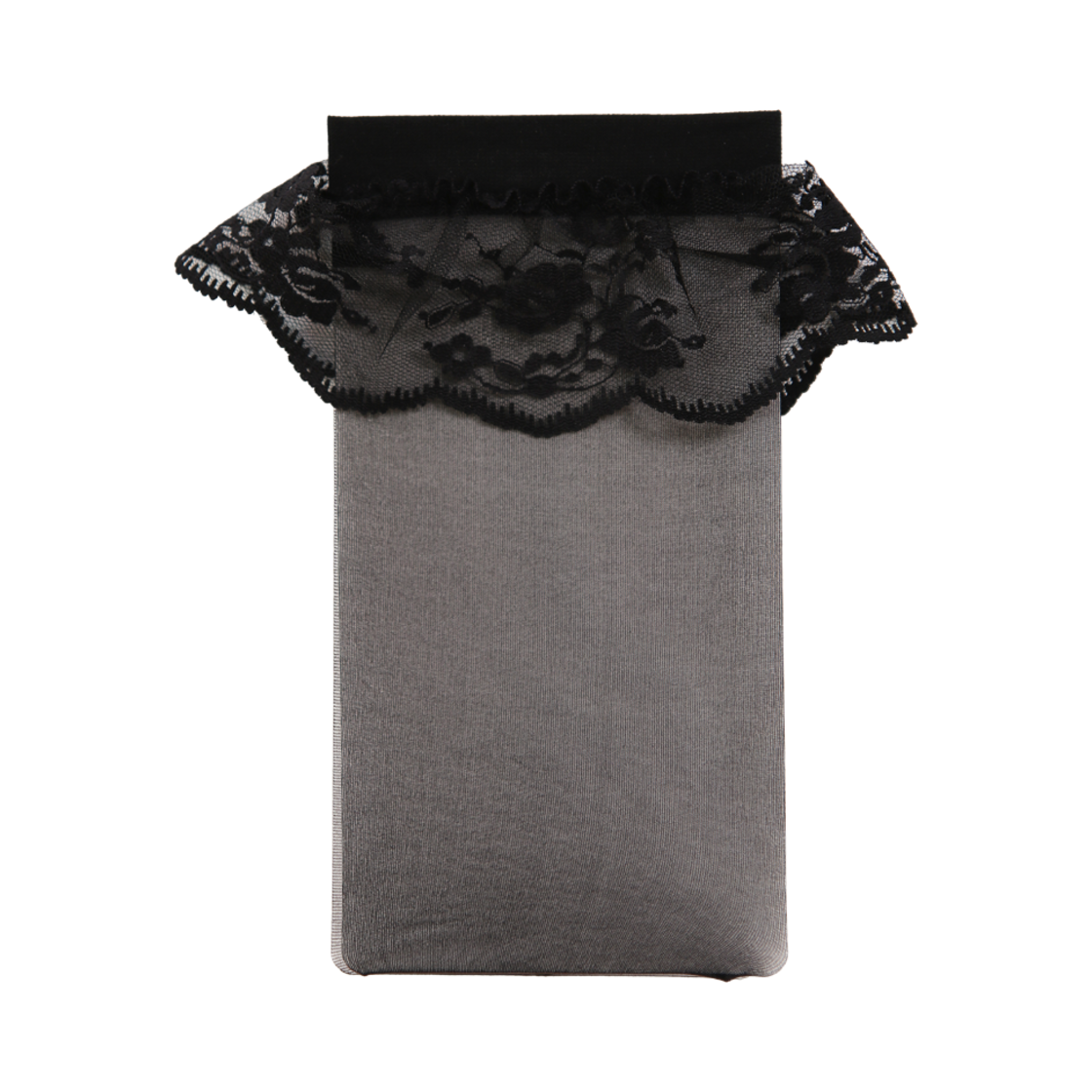 오니뗄라 프릴 레이스 하프 스타킹 블랙(Onnitella Frill Lace Half Stockings Black) - 1