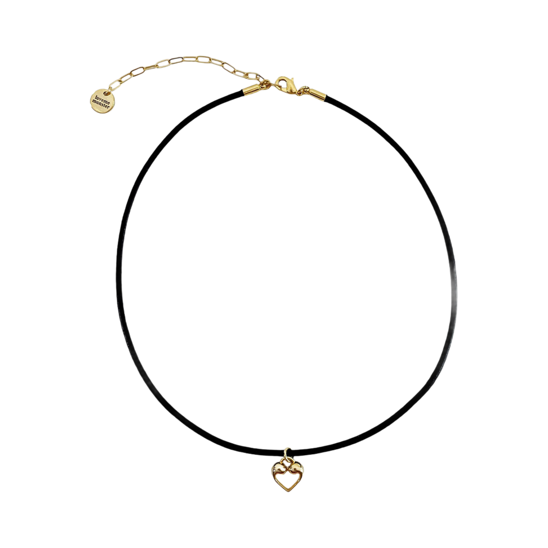 러브미몬스터 미니 몬트 레더 초커 골드(lovememonster Mini Mont Leather Choker Gold)