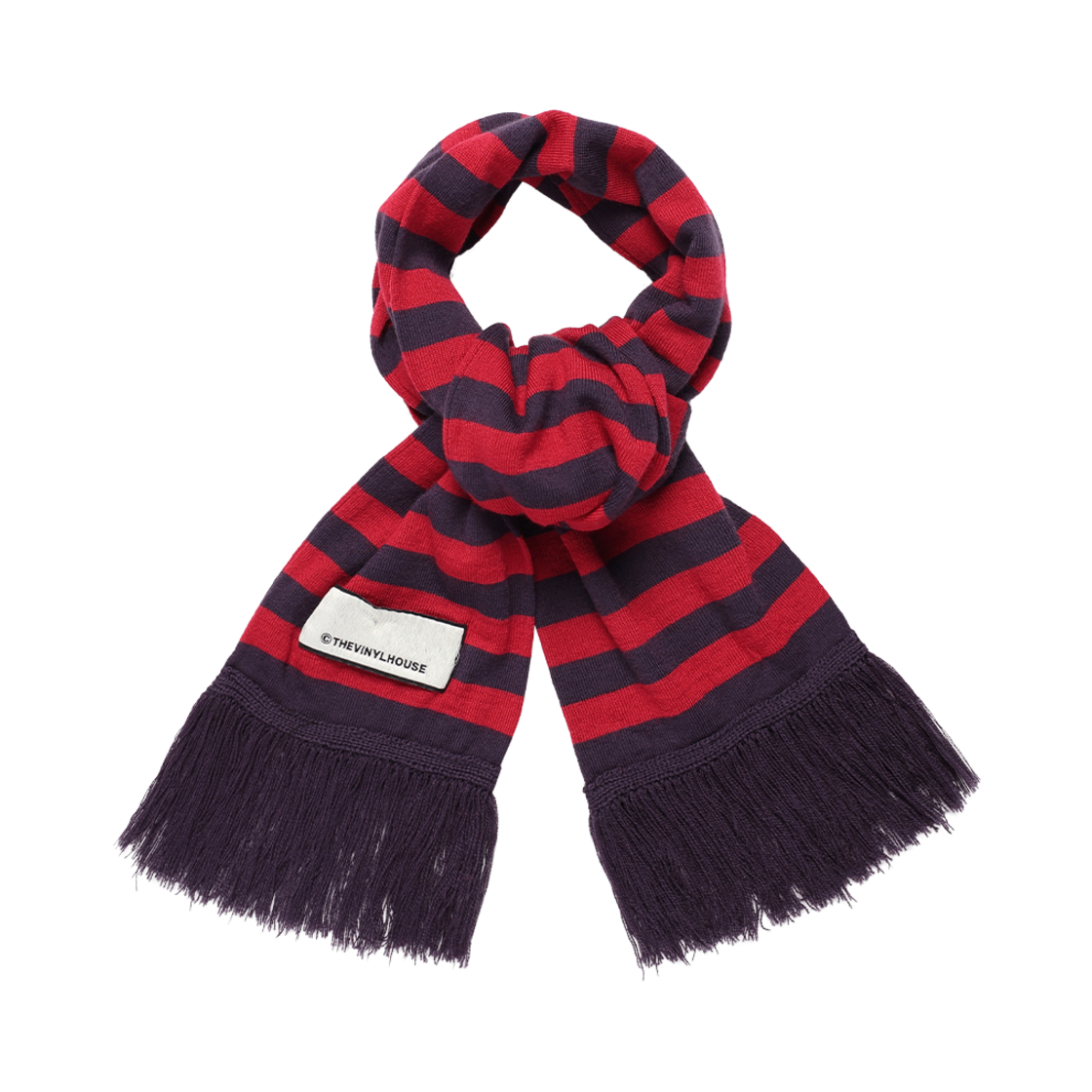 VH2EFUAB70ARE Thevinylhouse Stripe Muffler Red