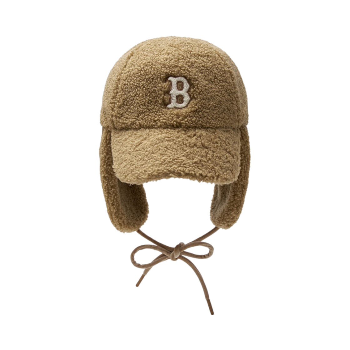 3AWMVF146-43BGS MLB Varsity Fleece Trooper Earmuff Cap Boston Red Sox Beige