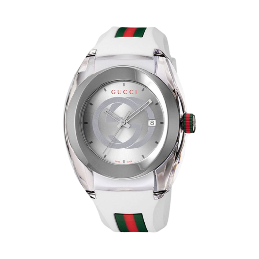 Gucci SYNC Quartz 46mm Rubber White