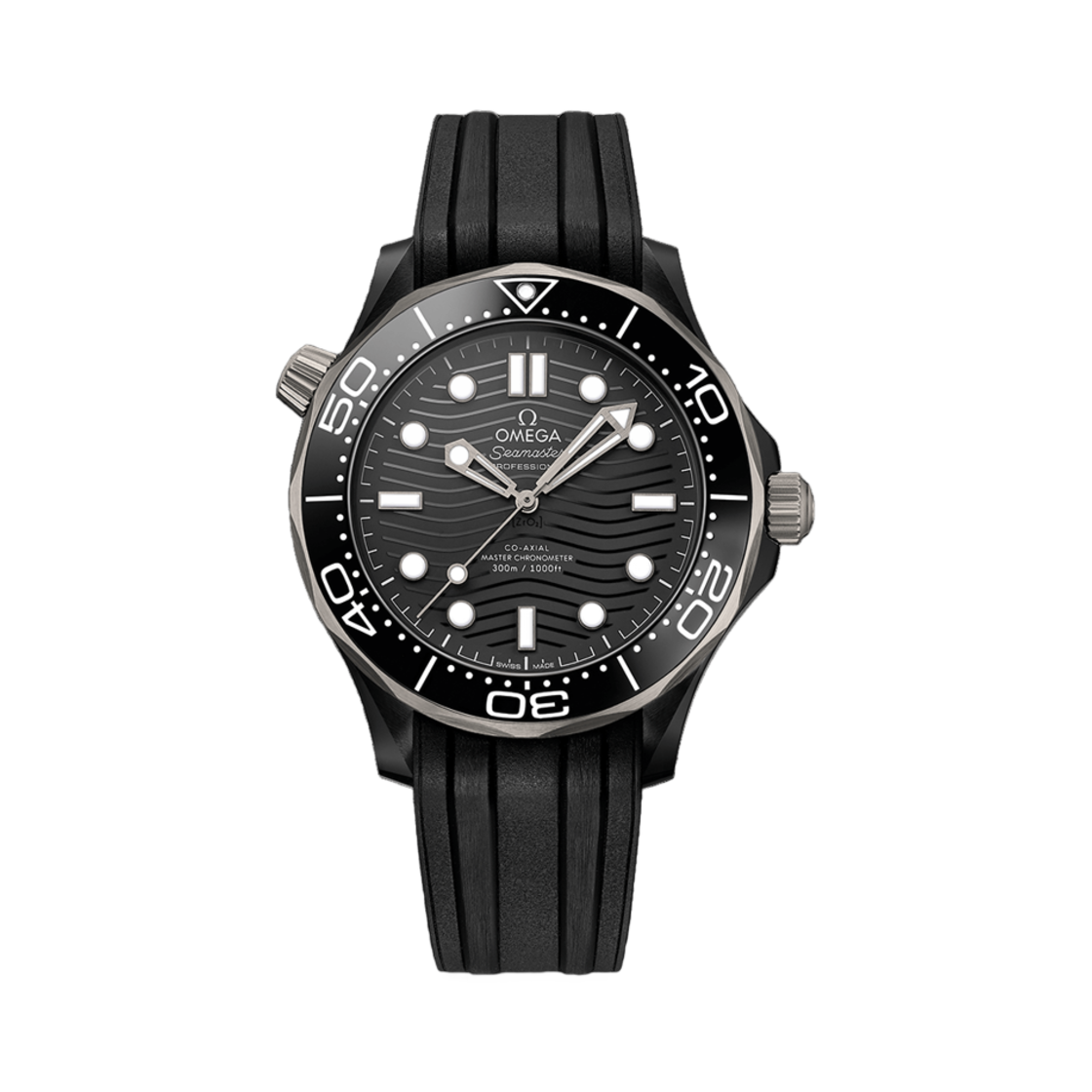 21092442001001 Omega Seamaster Diver 300M Co Axial Master Chronometer Black Ceramic Black