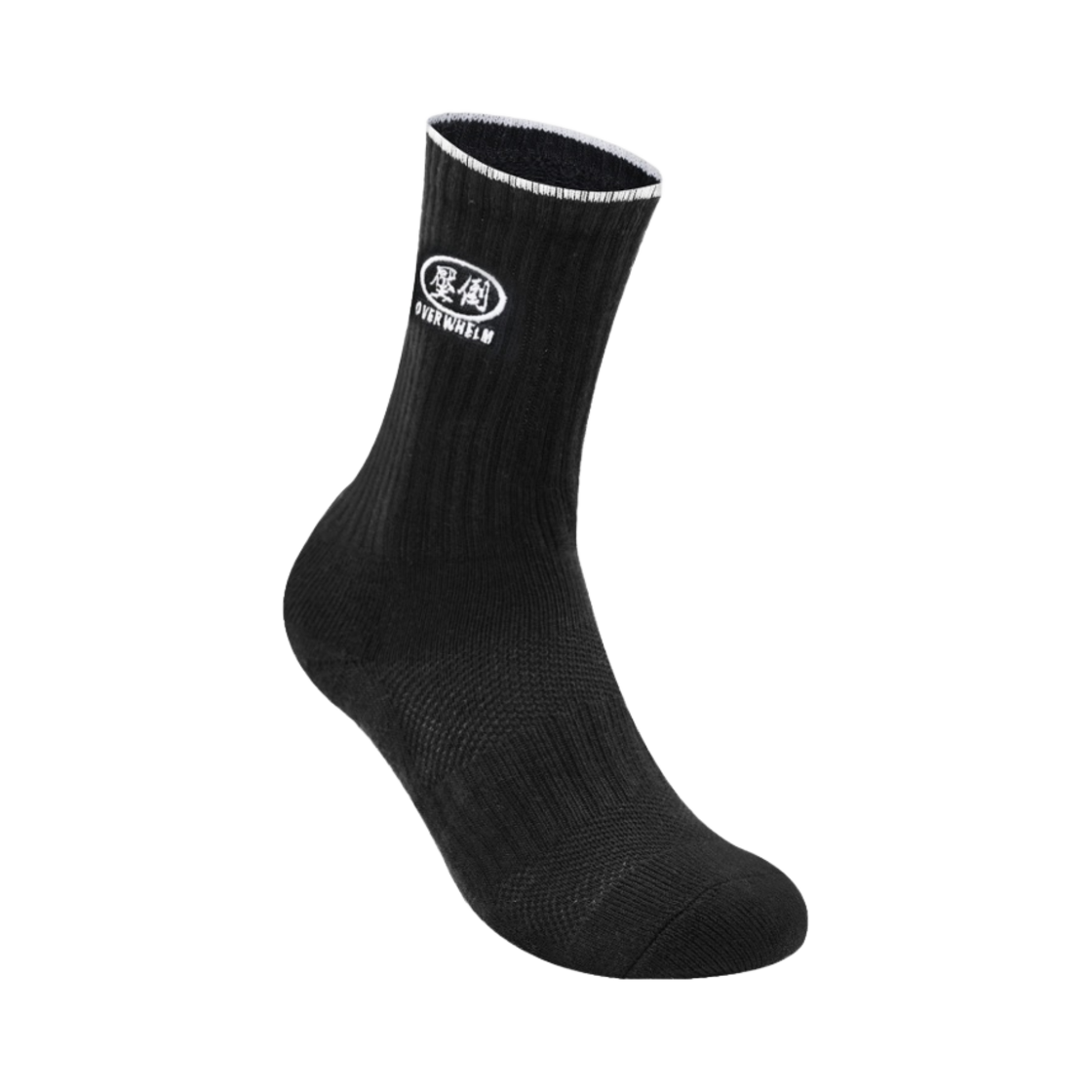 - Overwhelm Socks Line Basic Logo Black (Set of 3)