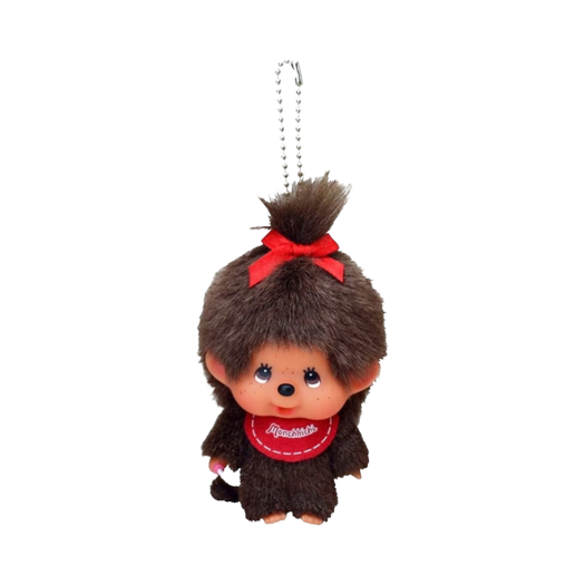 Monchhichi Bighead SS Girl Key Chain Brown