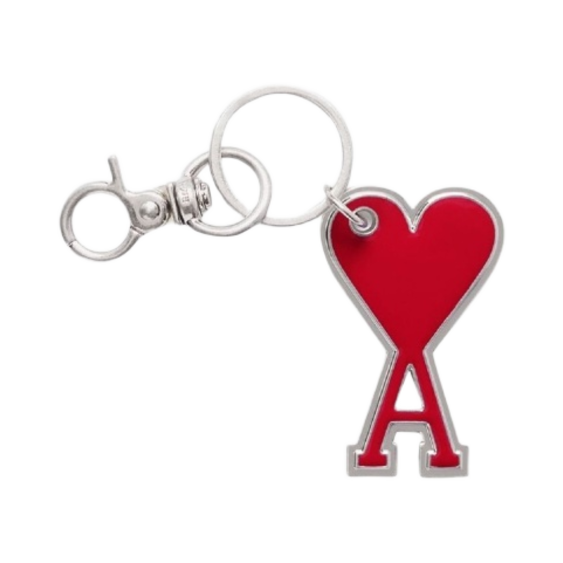 아미 하트 로고 키링 레드(AMI de Coeur Keyring Red)