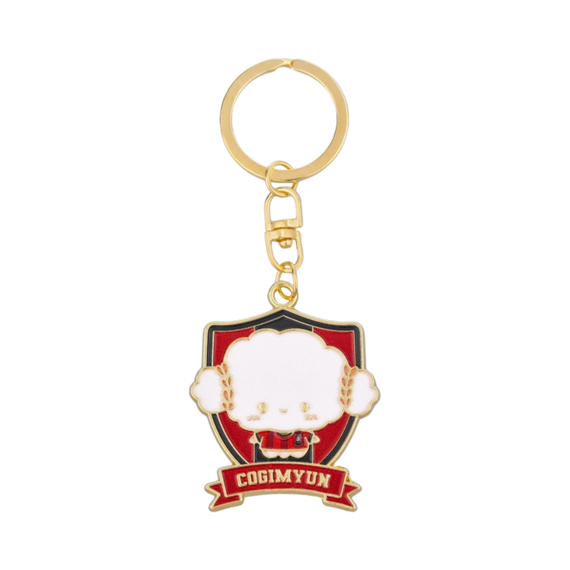 - K League x Sanrio Characters 2025 Metal Keyring Cogimyun Bucheon FC 1995 Red